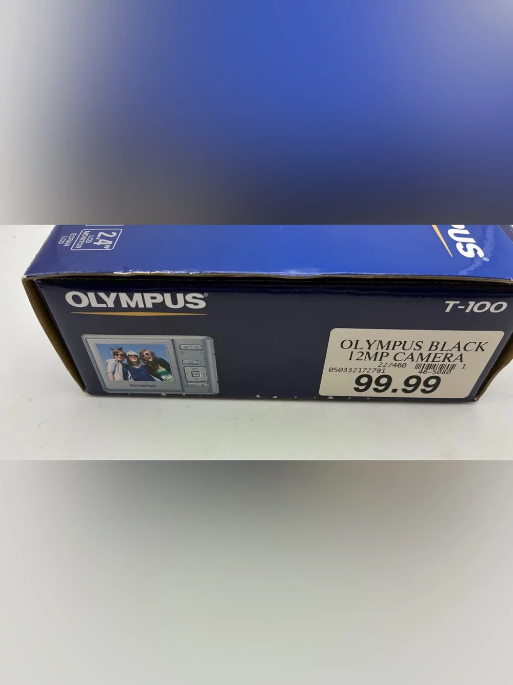 Olympus T-100 12MP Digital Camera Black Box Accessories UNTESTED No Charger